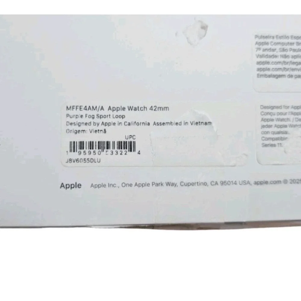 10-N Apple Watch 42mm Blue Cloud Sport Loop